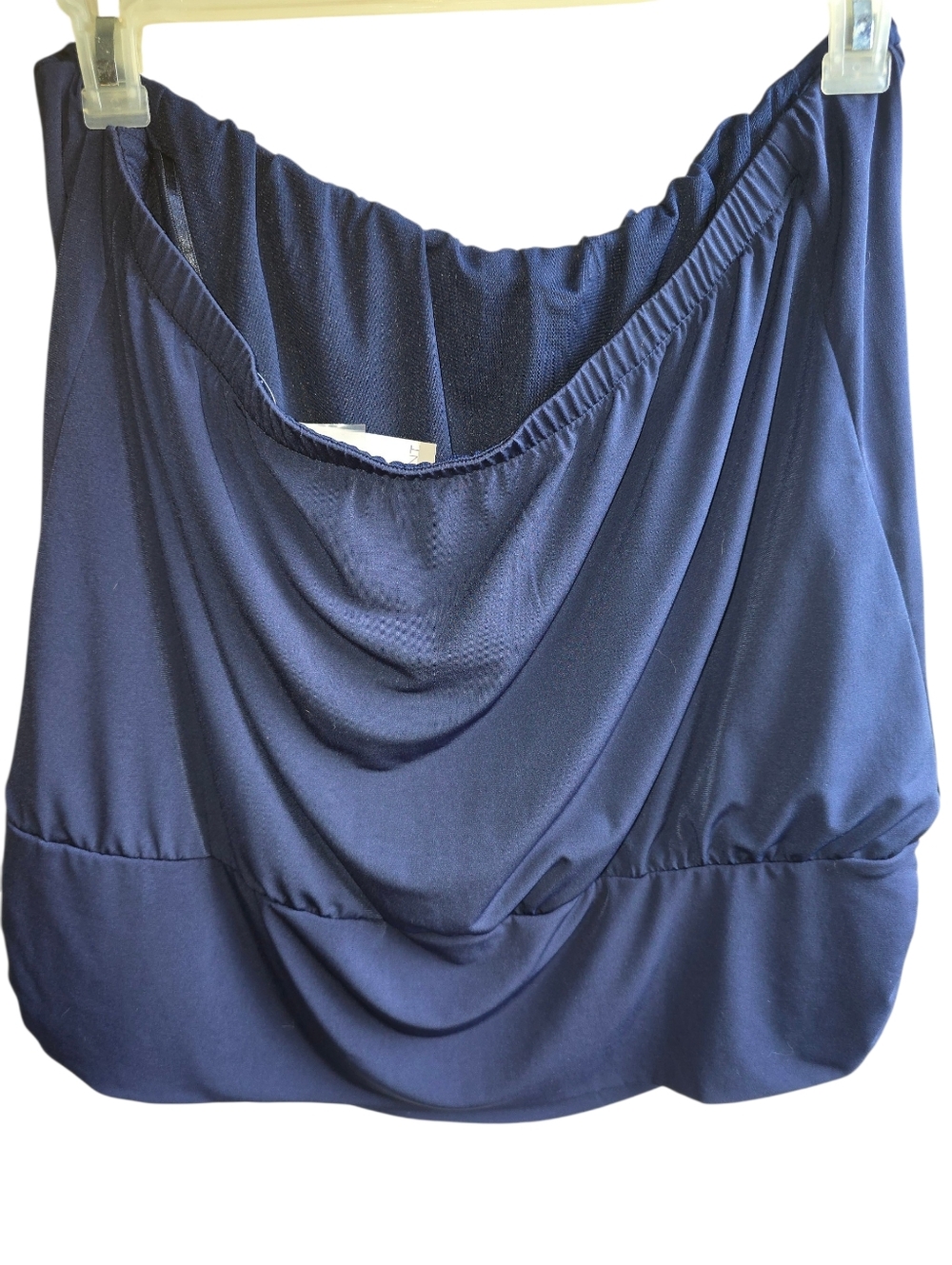 Strapless Beaded Lane Bryant 1820 Plus Navy Blue Women’s Dress - Picture 3 of 8